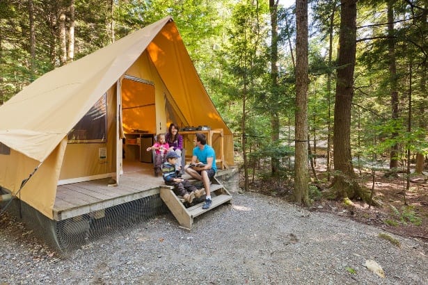 Camping prêt-à-camper Mont-Orford